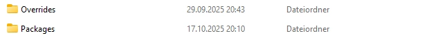 Sims 3 Packages und Overrides-Ordner